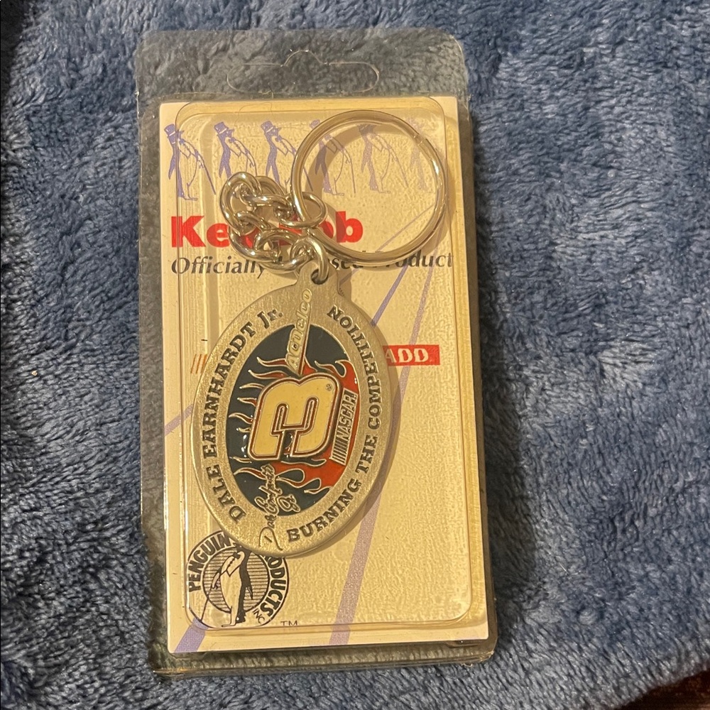 Dale Earnhardt Jr. Silver Keychain